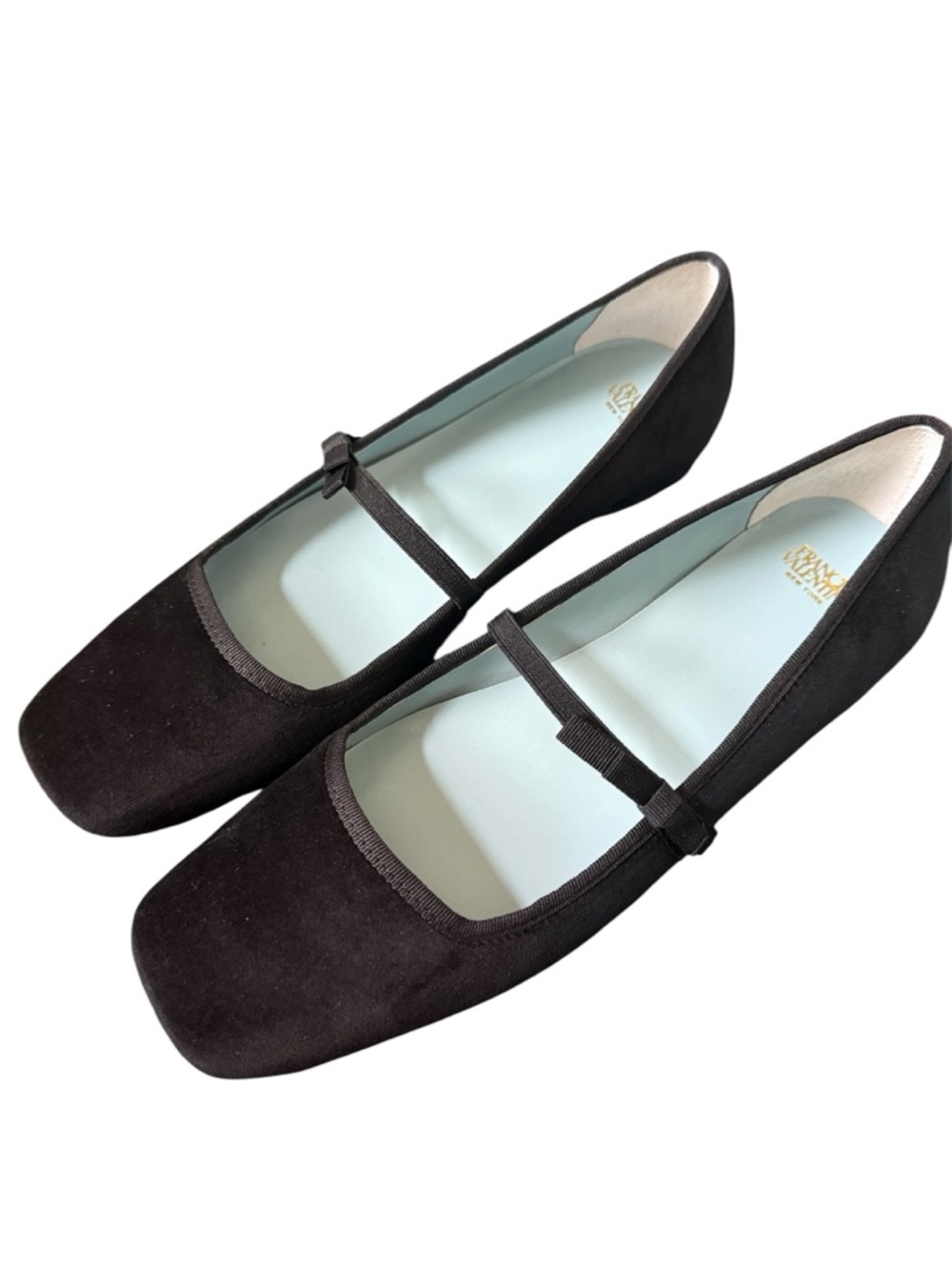 NEW Frances Valentine New York Jude Mary Jane Flat black Velvet 8.5